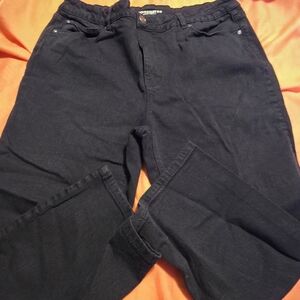 Denver Hayes Black Curve-Tech High Rise Cropped Jeans